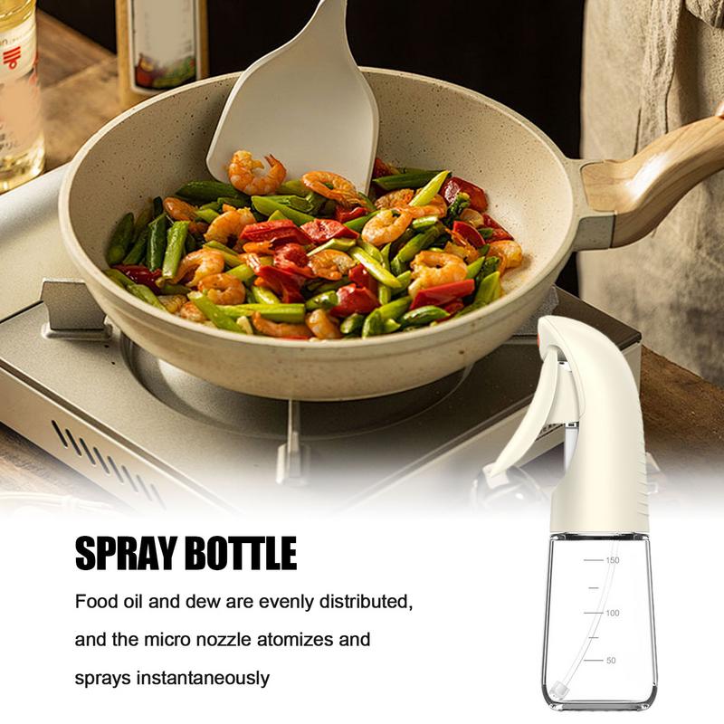 Cooking Oil Sprayer 150ml Oil Spray Dispenser For Cooking Kitchen Accessories Refillable Glass Sauce Container For Air Fryer BBQ