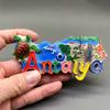 Turkey Fridge Magnet Souvenir Antalya Magnetic Tourist Souvenir Decorative Magnet for Refrigerator 3D Resin Painted Handicraft