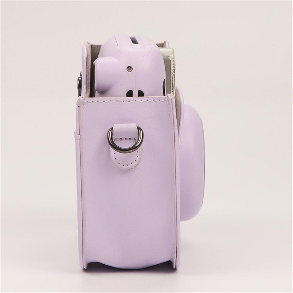 Für Instax Mini 12 11 8 9 Kameratasche PU-Leder Weiche Schutzhülle Reisetasche Für Fujifilm Filmkameratasche Mit Schultergurt
