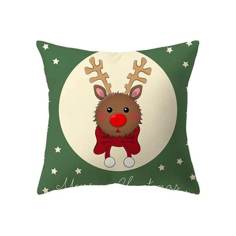 Christmas Themed Pillowcases Car Accessories Office Santa Claus Living Room Sofa Home Pillowcases