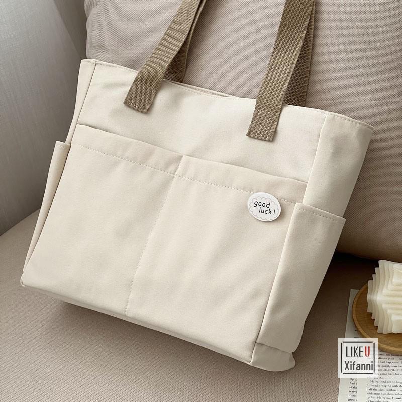 

Японская холщовая сумка на молнии — утолщенная, повседневная в литературном стиле для студентов и пассажиров.