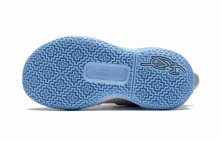 Li Ning Low Top Performance Basketball Shoes White Blue Purple Children Aged 3 7 Years Old YKNS066-1