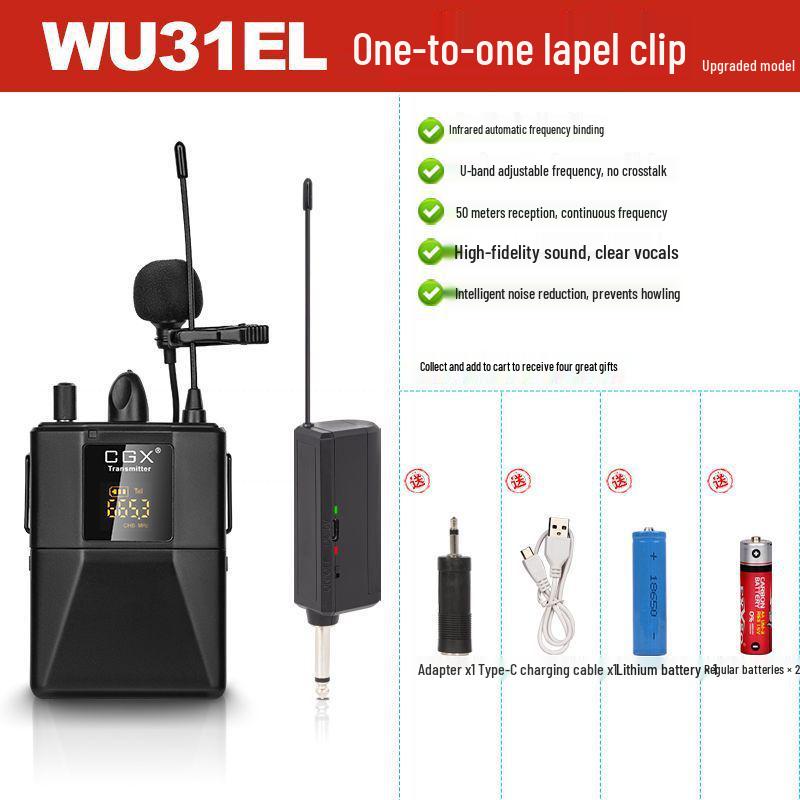 UHF Wireless Lavalier Microphone for Mobile Live Streaming & Vlogging - Special Offer