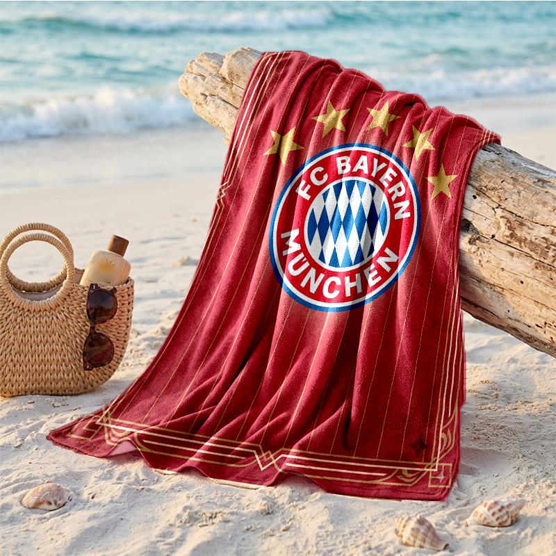 Bayern Munich Theme Beach Towel Soft Quick?dry Towel For Summer Beach Vacation Swimming