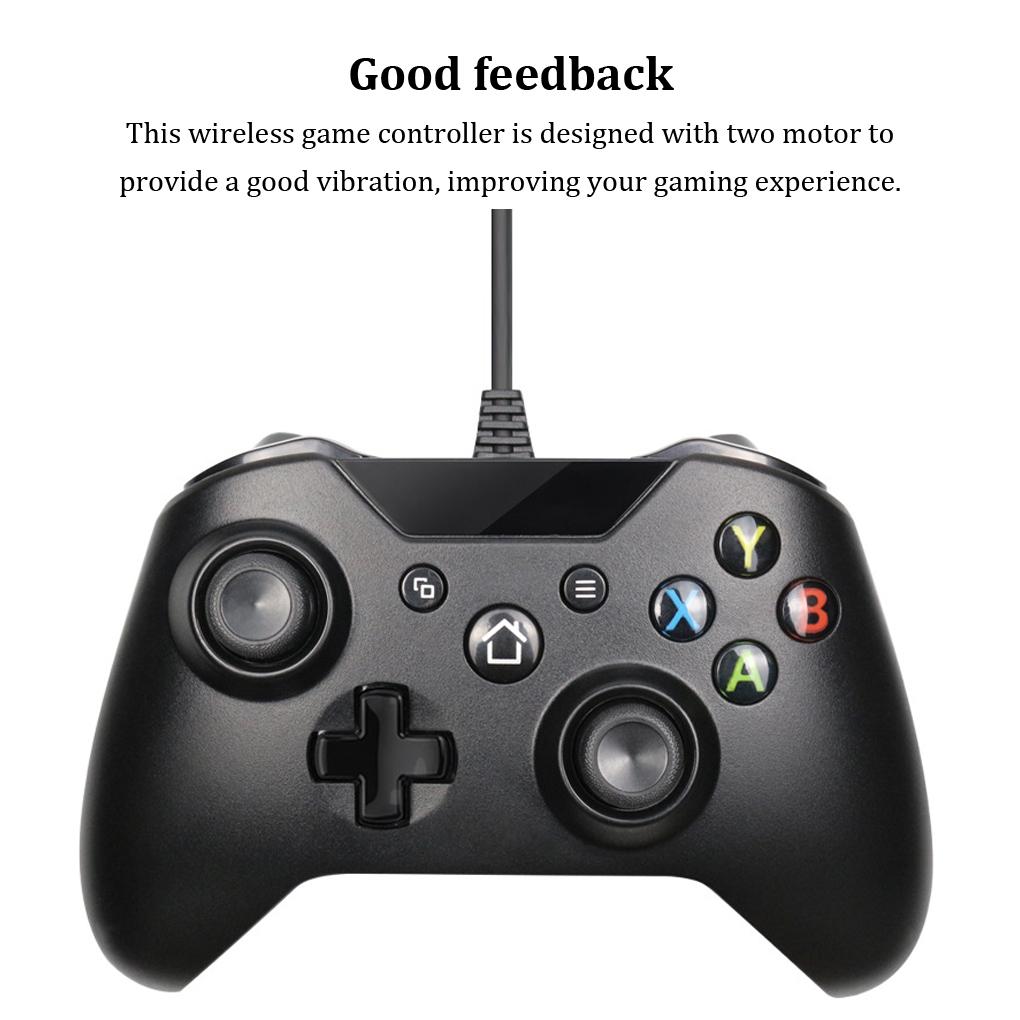 USB Wired Dual Motor Vibration Game Controller 2.4Ghz Wireless Rechargeable Gaming Console Desktop PC Gamepad ABS Joystick