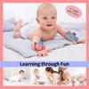 Baby Rattle Toys Soft Foot Finder Socks Wrists Rattles Ankle Leg Hand Arm Bracelet Acivity Rattle Baby  Present Essentials for Baby(A)