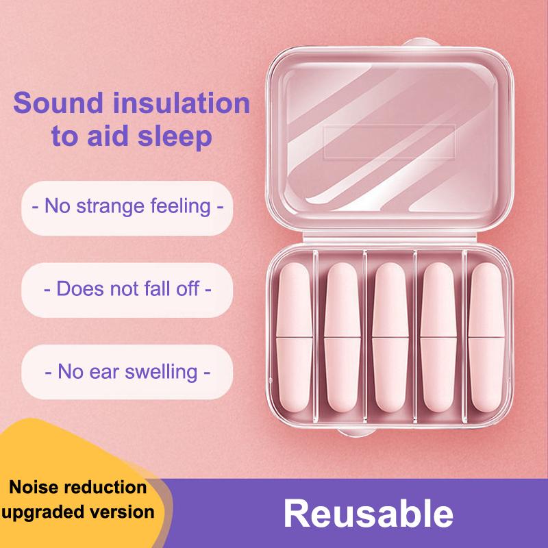 4/10Pcs Soft Slow-Rebound Earplugs for Noise Reduction and Sound Insulation Ideal for Sleeping and Hearing Protection