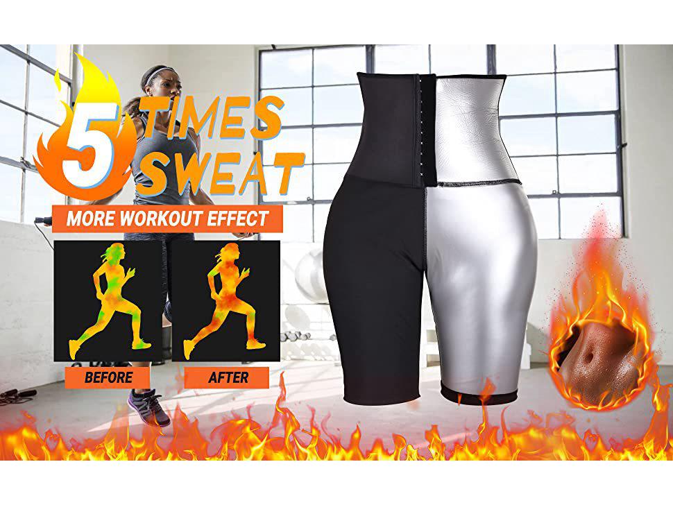Women's High-Waisted Shaping Leggings - Sweat-Inducing, Hip-Lifting, Tummy-Control Yoga Pants