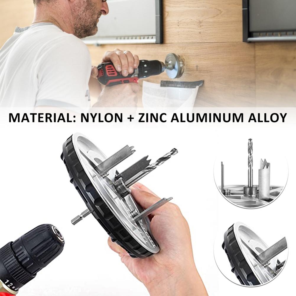 Circular Adjustable Punching Saw 45 130mm Electric Drill Screwdriver Tool for Woodworking