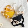 20255 Printed Letter Cute Bear Crossbody Bag