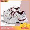 Showing Feet Little Dad Shoes Spring New Platform-soled Sports Shoes Mesh Breathable Casual Running Shoes
