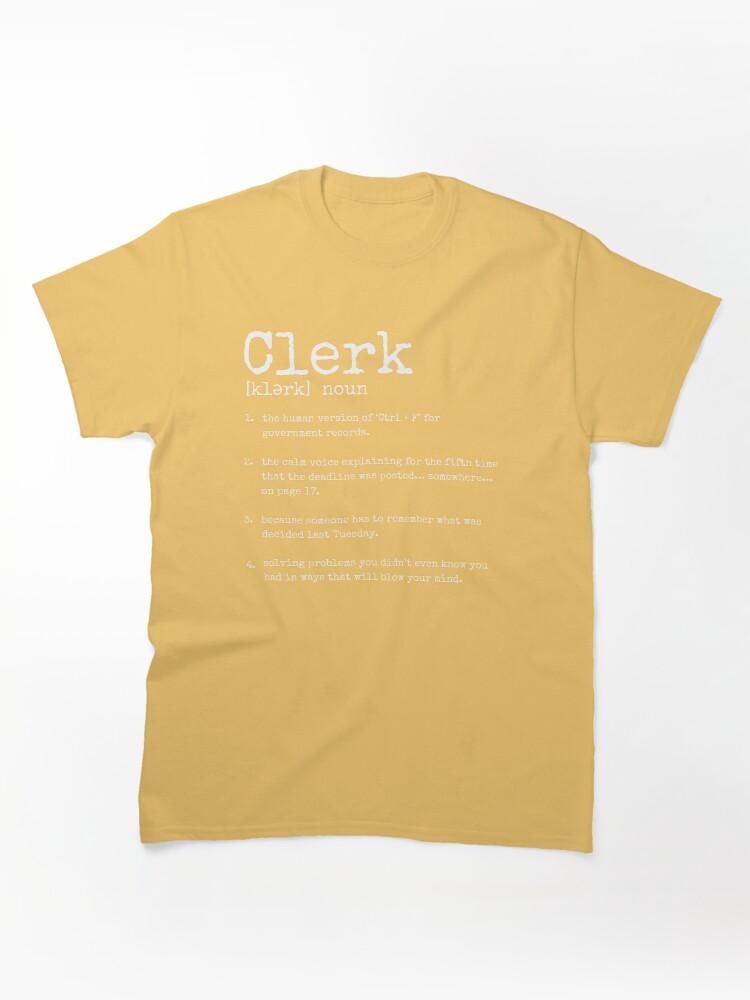 Clerks Clerk Definition in white Classic T-Shirt