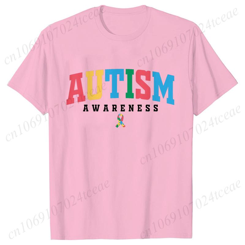 Autism Awareness T-shirts for Women Clothing Retro Autism Awareness Month Shirts Female T-Shirt Harajuku Graphic Y2k Tops