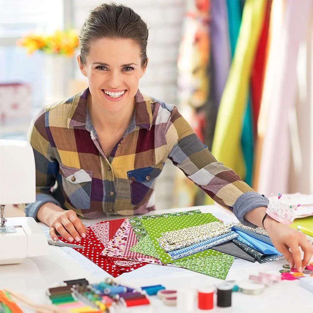 40Pcs Colorful Printed Precuts Fabric Jelly Rolls Sewing Material 6.5x50CM Patchwork Strips Cotton DIY Cotton Strip