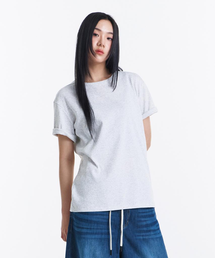 Gicheol All Day Soft T-Shirt (Melange White)