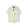Lap Oversized Short Sleeve Jacket With Back Slit As2ej460