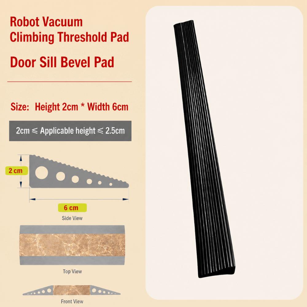 1M Self-adhesive Threshold Ramp Bendable Door Sill Pad Robot Vacuum Pass
