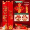 2026 Year of the Horse Velvet Golden Couplets: Self-Adhesive Fortune Window & Main Gate Decoration for Spring Festival