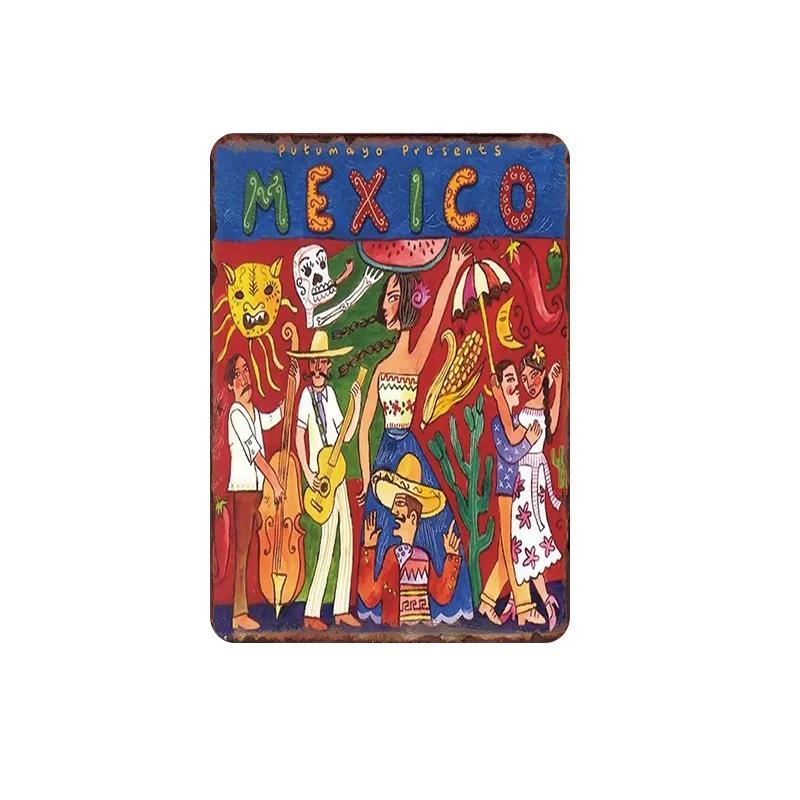 Metal Tin Poster Cartoon Figure Retro Metal Tin Sign Plaque Poster for Bar Club Wall Decor Retro Home Vintage Wall Plate Pendant