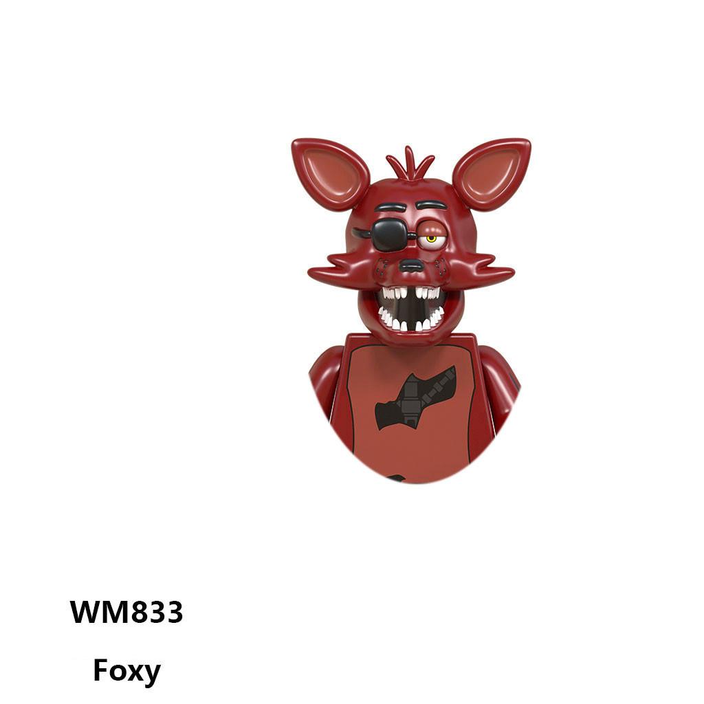 WM6074 WM6097 Anime Mini Bausteine Figur Foxy Bär Junge Baby Actionfiguren Montage Spielzeug Weihnachtsgeschenk WM831 WM2017