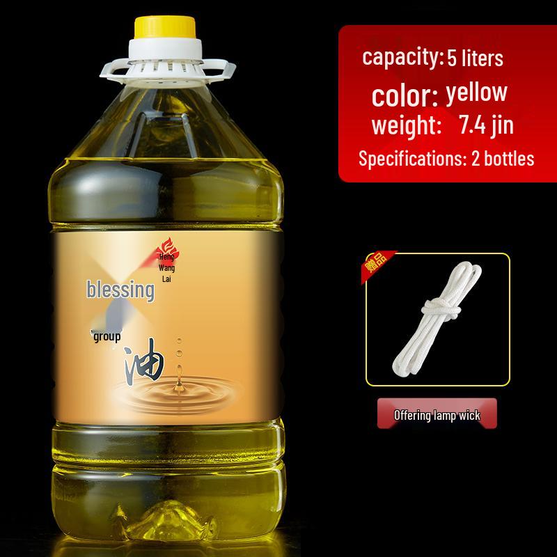 Buddha Ghee Lamp Oil 5L - Odorless, Smokeless Liquid for Offerings