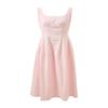Sancai French Square Neck A-line Sleeveless Dress