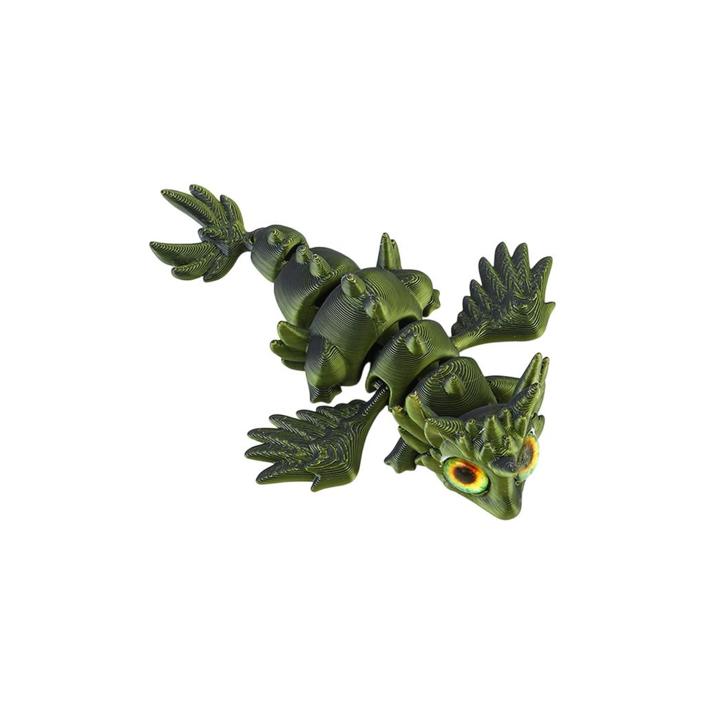 3D Printed Flying Dragon Crafts Ornaments Gifts Creative Hand-made Animal Joint Activity Model Ornaments Toys