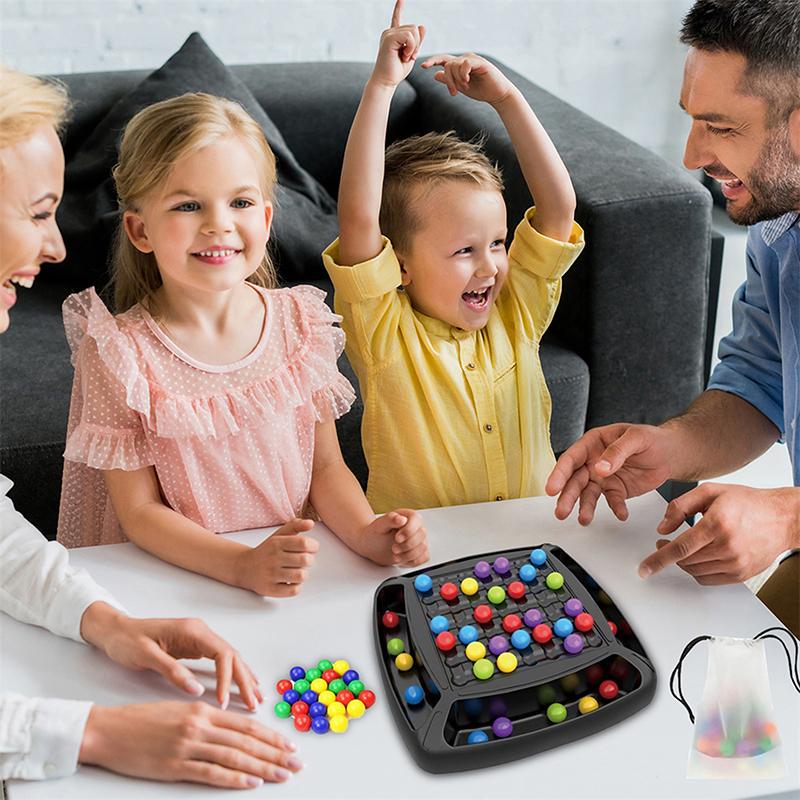 2 Sets Regenbogenkugel-Eliminierung Farbabgleich-Spielzeug Eltern-Kind-Interaktion Tischspiel Regenbogenkugel-Eliminierungs-Brettspiel
