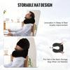 Washable Cover U-shaped Pillow with Cap Removable Hooded Pillow Travel Neck Pillow  Outdoor Travel