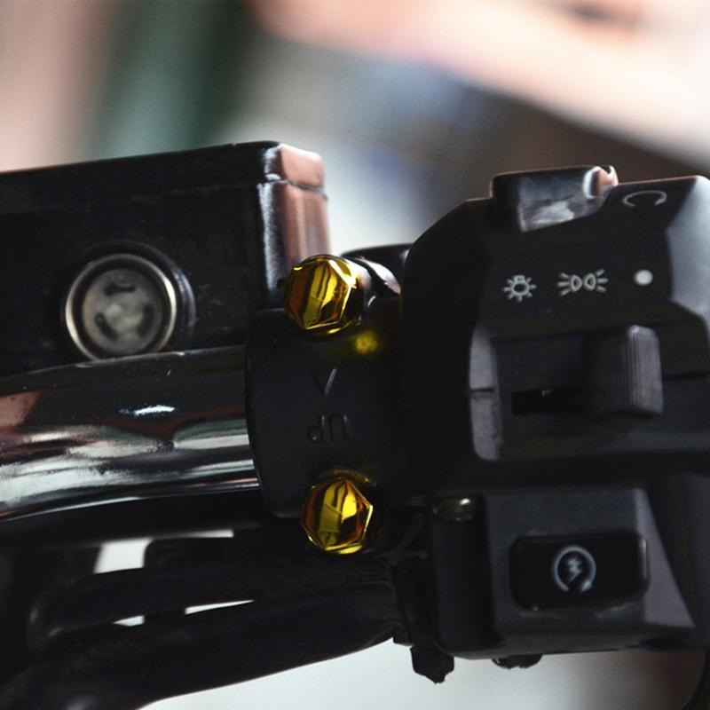 30 Stück Motorrad Schraubenkappen Abdeckungsset Motorroller Kopfschraube Mutter Bolzen Kappen Abdeckung Dekoration Motorrad Modifikationszubehör