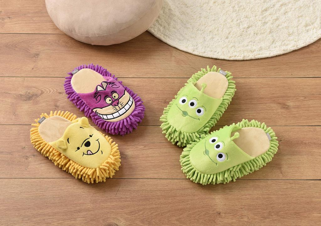Seto Craft Fits Disney Mop Slippers, Green, approx. 23-26cm, Series, Slippers, Alien, SD-6306