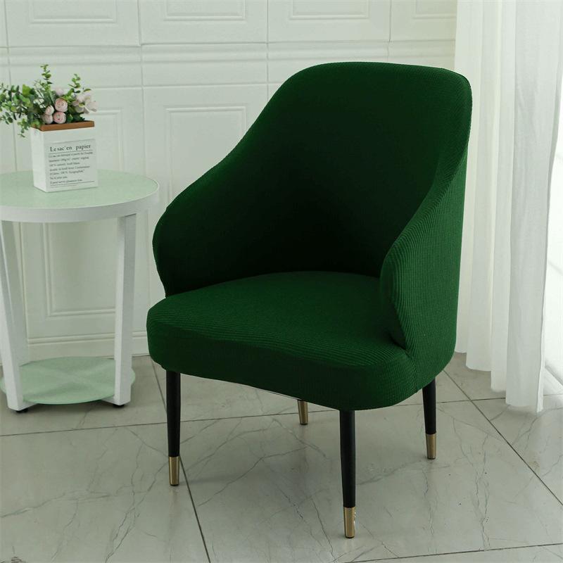 Nordic Style Computer Universal Semicircular Office with Armrests and Full-inclusive Dining Chair Cover Curved Small Sofa Cover