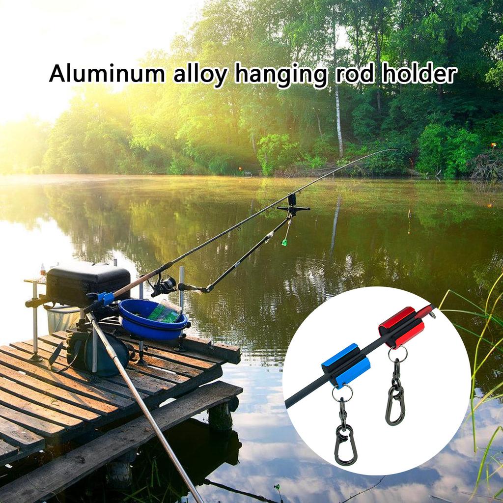 Fly Fishing Accessories Aluminum Fly Rod Holder Creek Rod Clip Portable Fishing Rod Clip Wearable Fishing Rod Holder