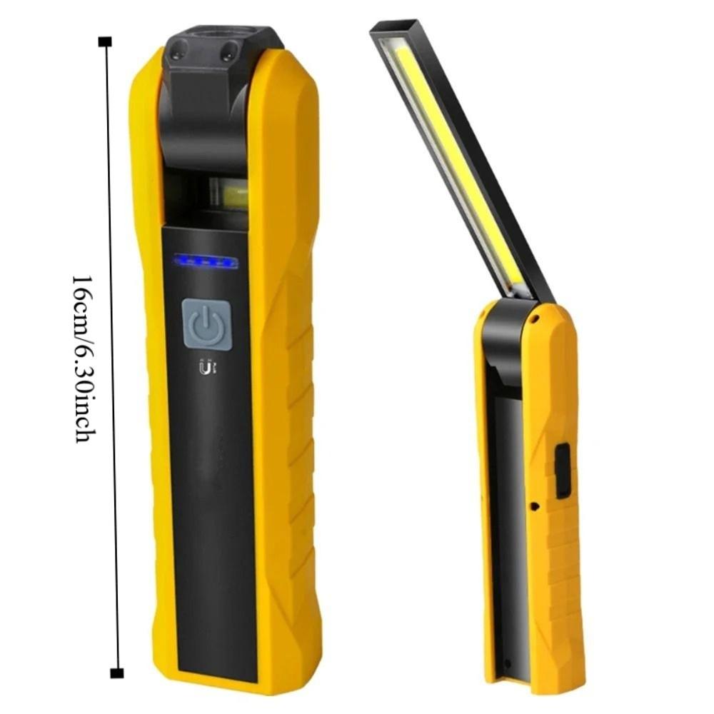 Folding Inspection Lamp Torch COB Light Multi-function Work Lamp  Riding
