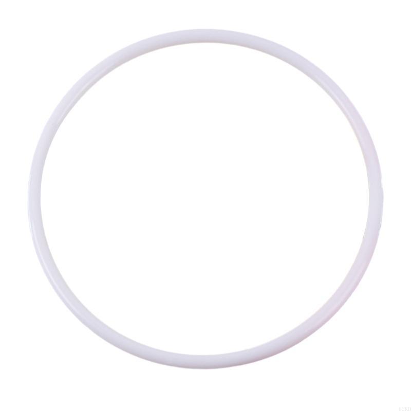 62KD DIY Craft Rings White Plastic Hoops for Wedding Clothing Jewelry Making Material