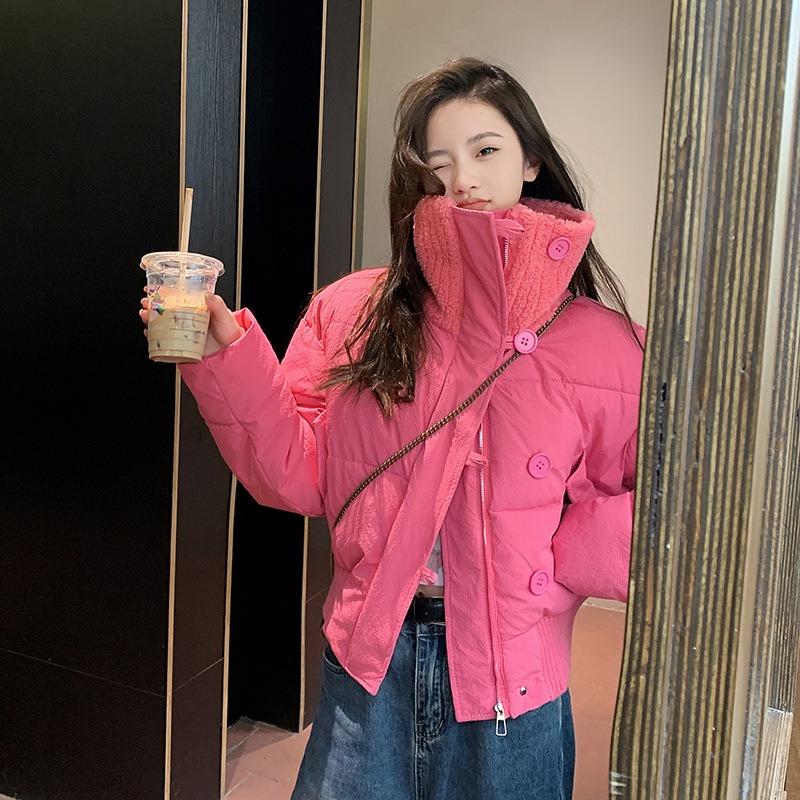 New cotton-padded clothes for women's winter short high-end jackets, small cotton-padded clothes, loose and thickened cotton-padded jackets, trendy.