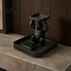 Desktop Aromatherapy Holder 3D Printed Gorilla Decorative Tray Squatting Figure with Dual-Tier Storage for Creative Animal Statue Keys Jewelry Small