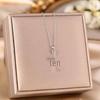 Women's Silver Titanium Steel Necklace with Micro-Inlaid Zircon - Elegant, Durable Clavicle Chain Jewelry