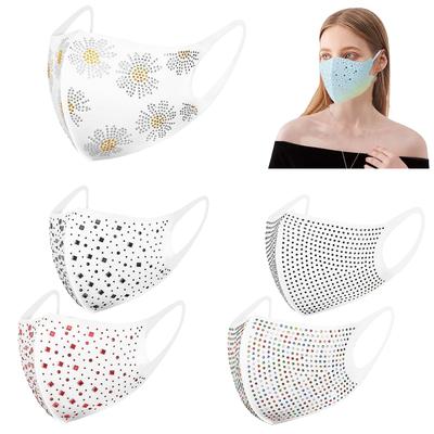 Shiny Rhinestone Fashion Face Mask - Stylish, Reusable, and Perfect for Parties & Outdoor Activities