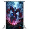 Robot Transformersed Them Party Decor Boys Birthday Backdrop Bumblebee Mechanical Warrior Party Supplies Decor Background287