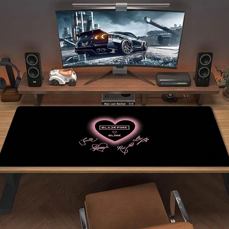 Blackpink Large Size Mouse Pad Large Gaming Table Cushion Nonslip Laptop Tablet Big Mousepad Xxl Mat Mini Pc Playmat With Lock Edge
