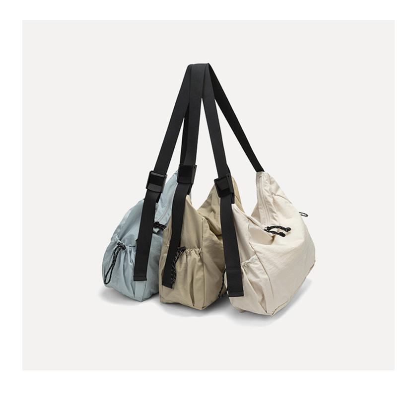 IELGY Fashion Korean Version Student All-Match Casual Nylon Tote Bag Large Capacity Shoulder Messenger Bag
