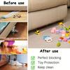 8pc Adjustable Gap Blockers & Nano Glue Anti Pet Under Bed Sofa Shelf Separators Safety Baffles Furniture Prevent Items Slipping