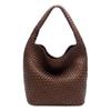 Korean-Style Hand-Woven Women's Casual Shoulder Bag with Large Capacity