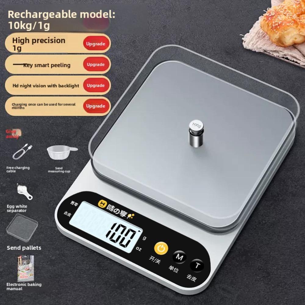 Small Electronic Scale Gram Scale Electronic Scale High Precision Kitchen Scale Baking Precision Household Commercial Food Scale Small Scale
