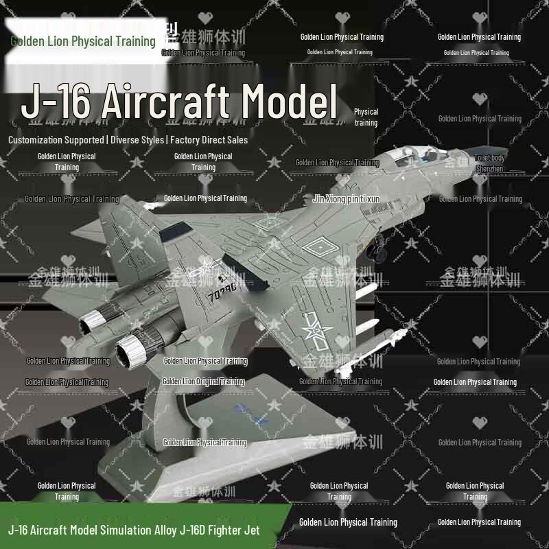 J-16/J-16D Fighter Jet Alloy Display Model