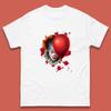 IT Pennywise Clown Mit Ballon Halloween Böser Clown Kostüm Horrorfilm Serienmörder Herren T-Shirt Top