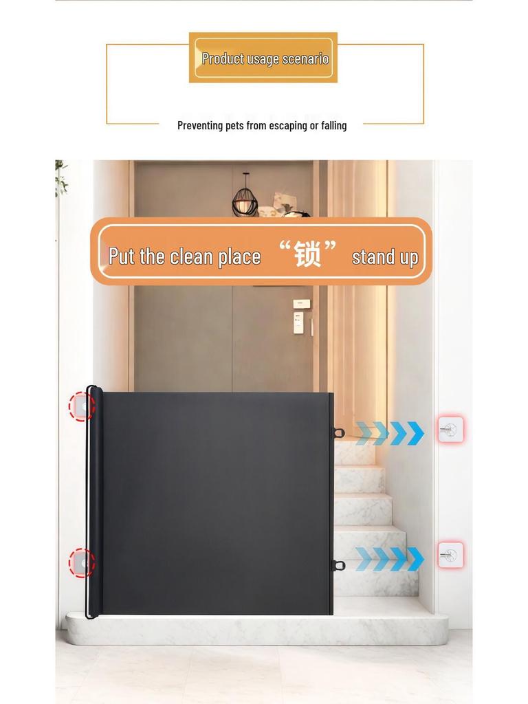 Retractable Anti-Jump Cat Door Barrier & Gate