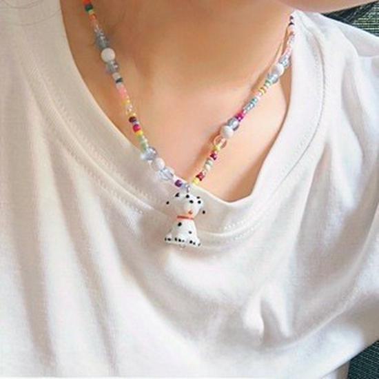 Candy-Colored Beaded Butterfly Necklace for Women - Sweet & Cute 2025 Clavicle Accessory