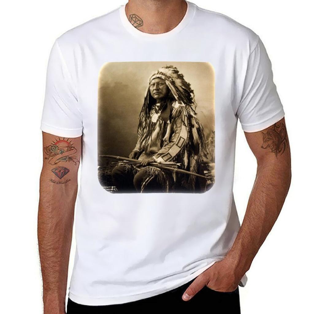 Chief Spotted Elk Lakota Sioux Native American Indian Tshirt High Elasticity Sports Tee Shirt